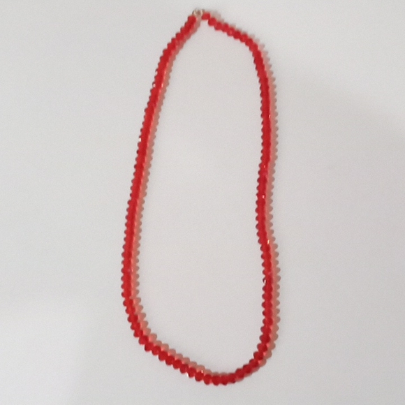 A Bag Of Dark Red Color Glass Beads (Weight is 2 Pounds) - Picture 5 of 7